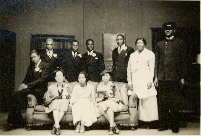 Cast of maids' and porters' play, ca. 1939 | Bryn Mawr College Special Collections, Bryn Mawr, PA